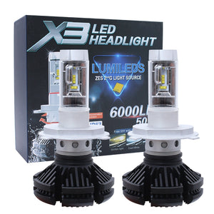 X3 H7 Led Car Bulbs 80W 12000LM